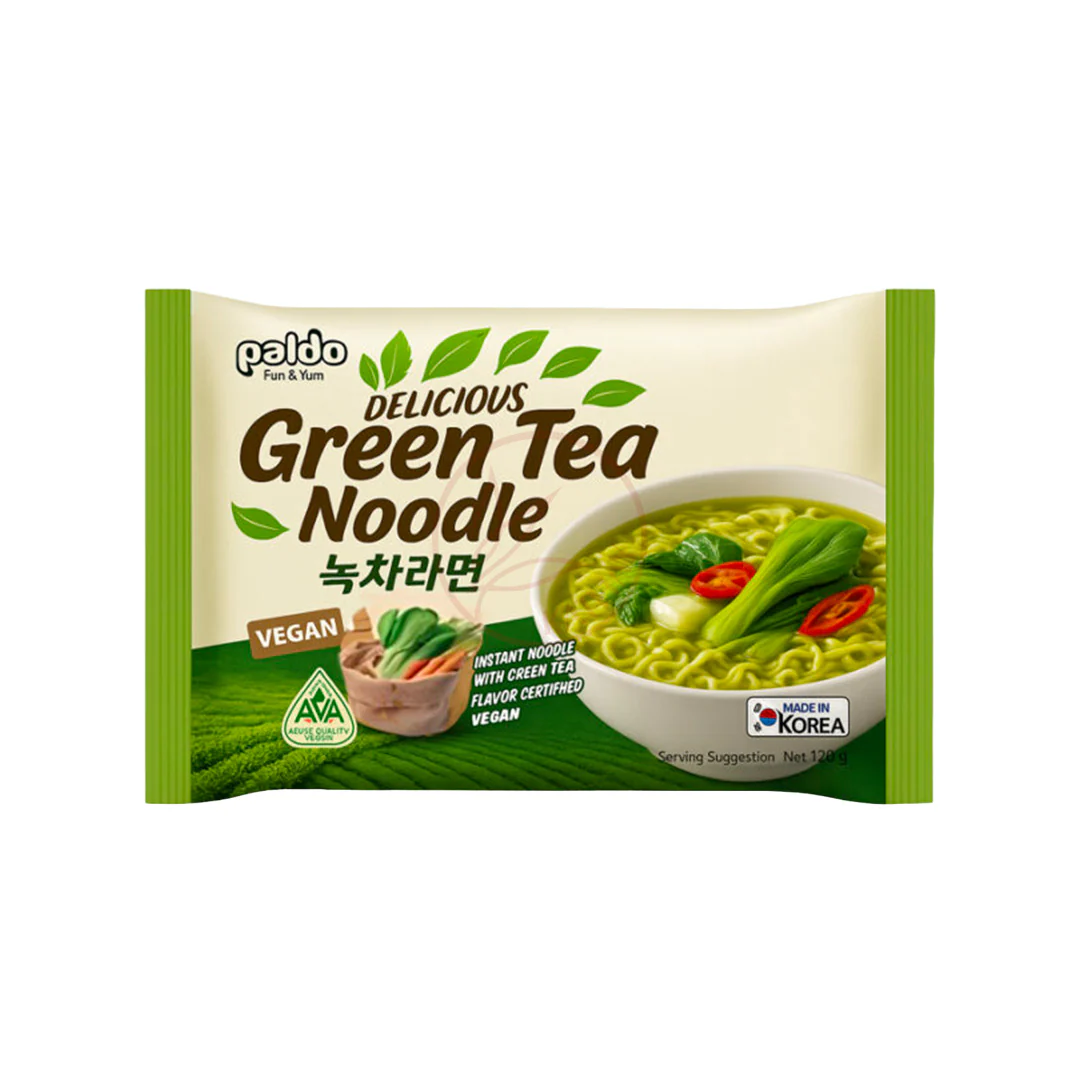 Paldo Ramen al tè Verde Coreano Vegan - 120g